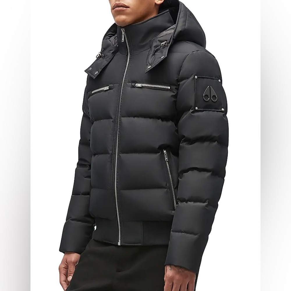 Moose Knuckles Men's Black Puffer Jacket